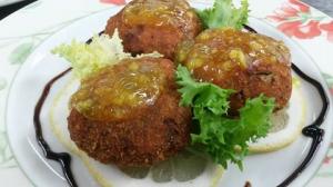 Fish Cake con marmellata di arance